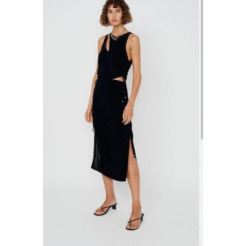 NWT Suboo The Liz Rouched Midi Tank Dress
